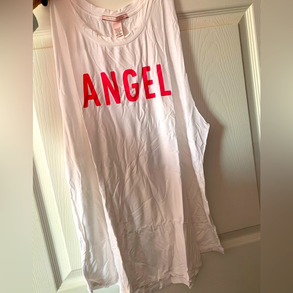 Victoria’s Secret White “Angel” Tanktop - Size Large - BRAND NEW with TAGS!